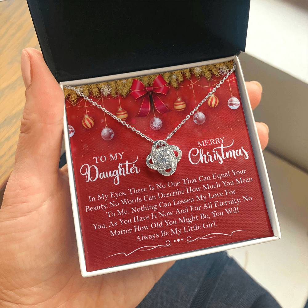Merry Christmas to My little girl Necklace