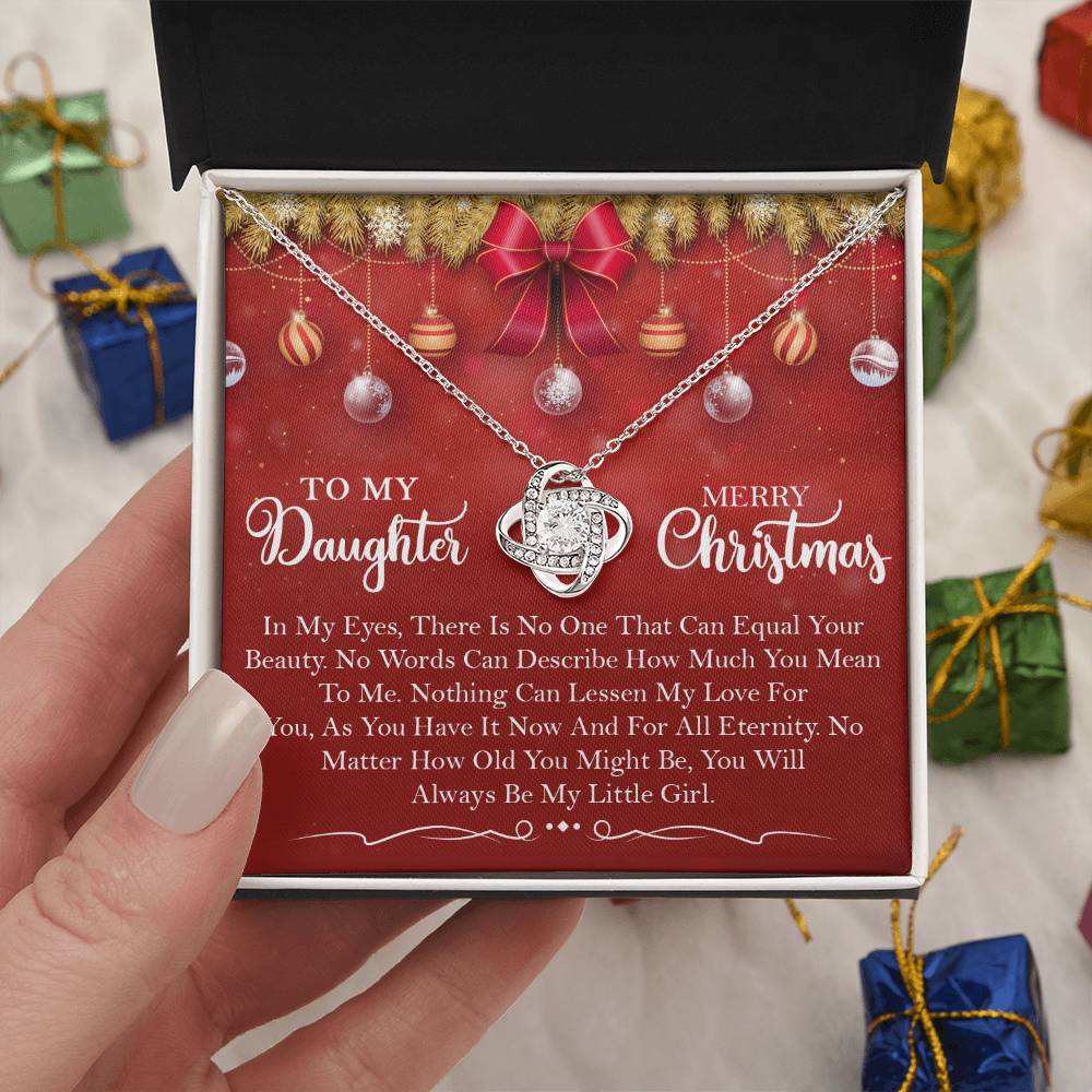 Merry Christmas to My little girl Necklace