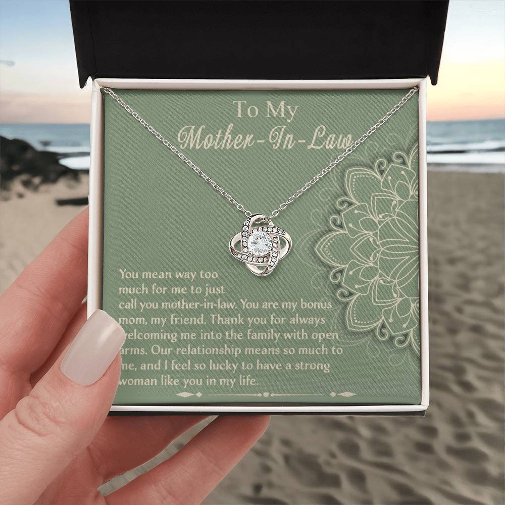 To My Mother-in-Law, Strong Woman Necklace