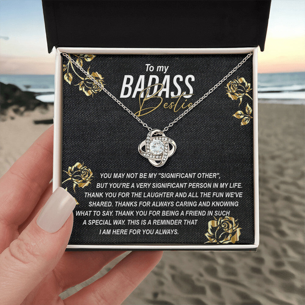 To my Badass Bestie Necklace