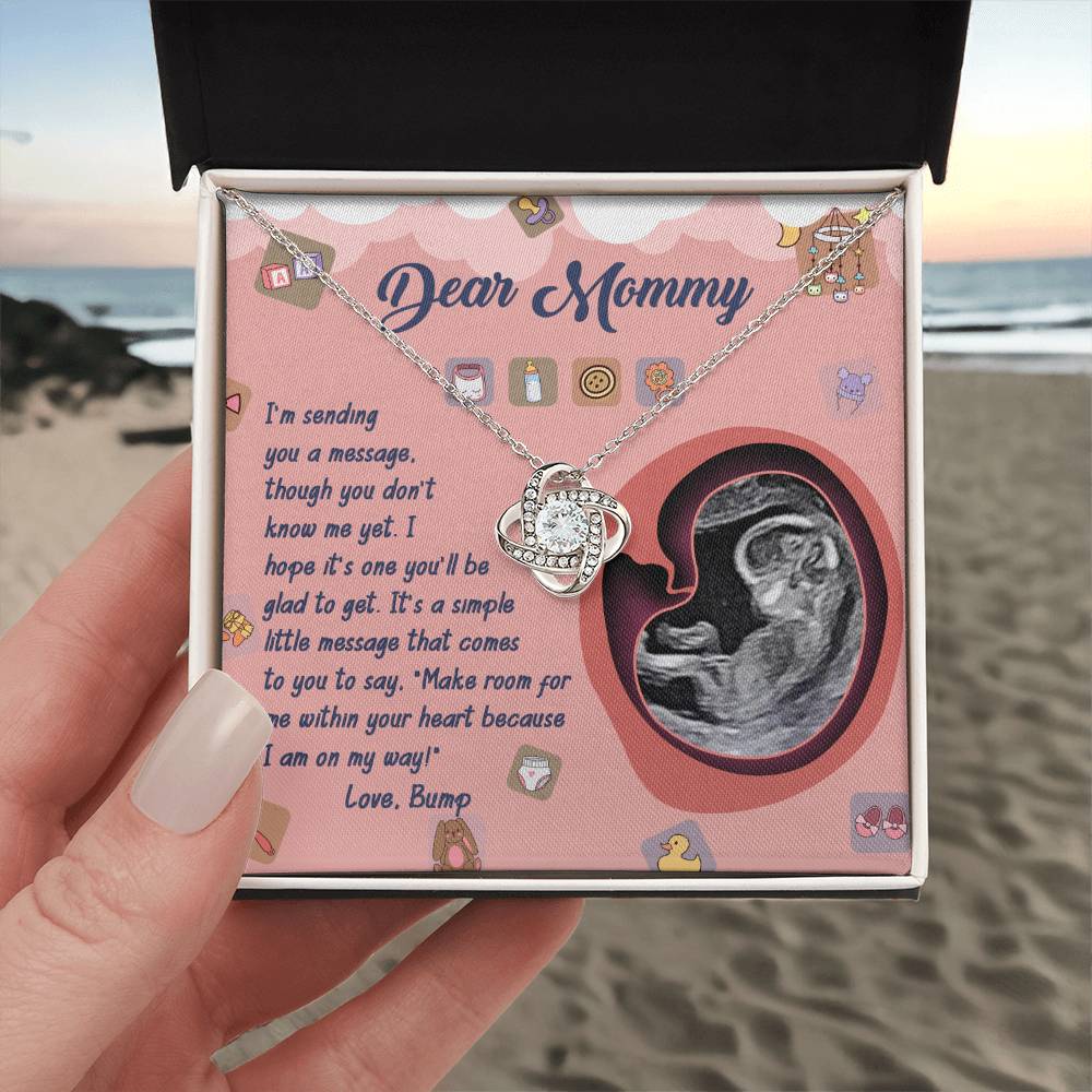 Dear Mommy I am on my way Necklace