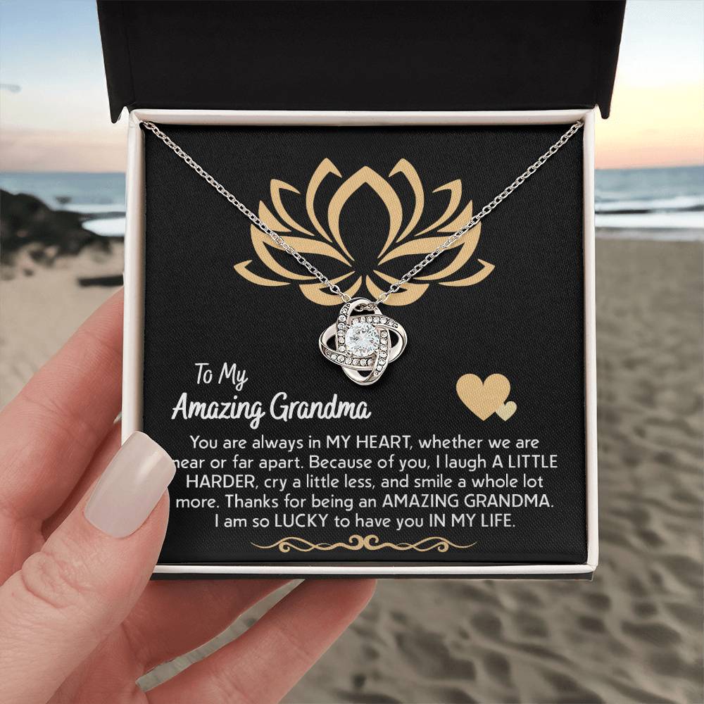 To My Grandma in My Heart Necklace