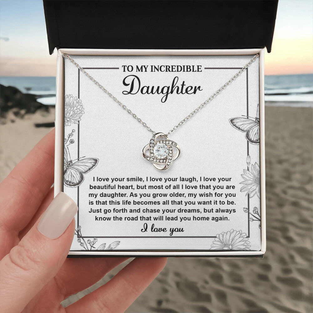To My Incredible Daughter Necklace