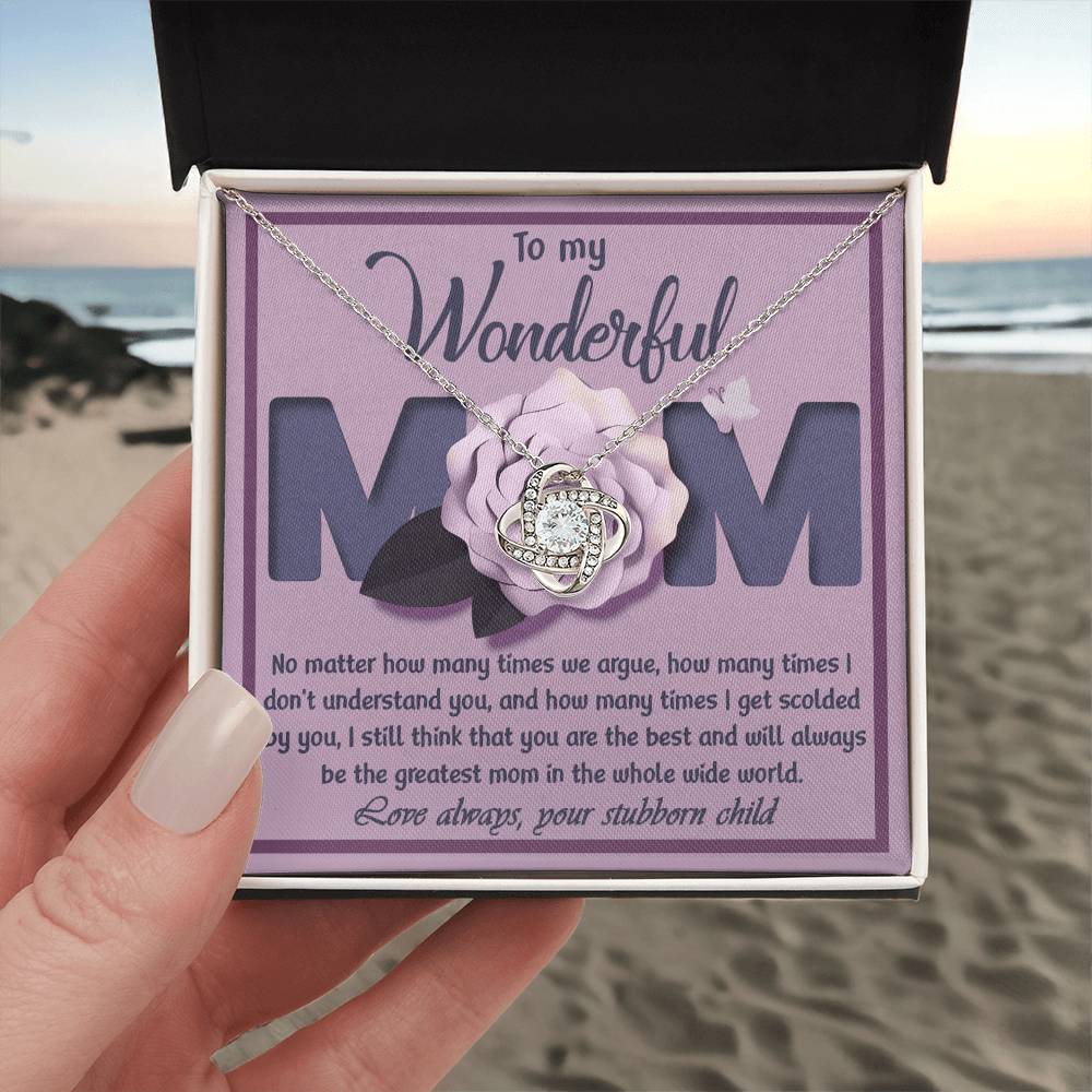 To My wonderful Mom Necklace