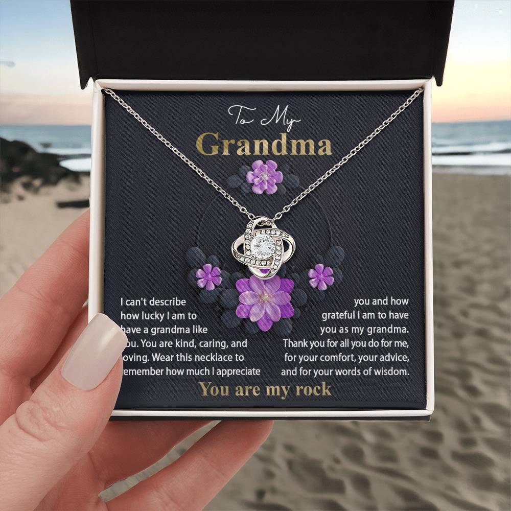 To My Grandma - Words Of Wisdom Necklace