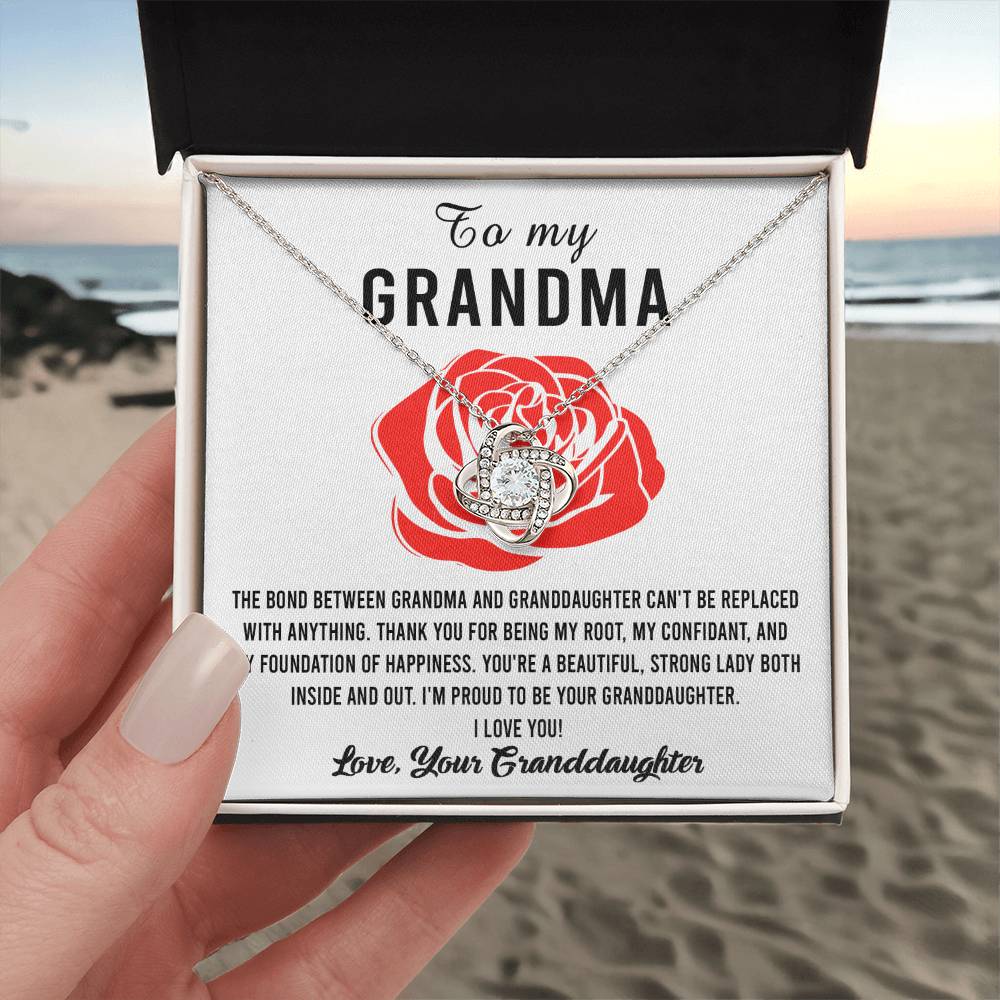 To My Grandma Strong Lady Necklace