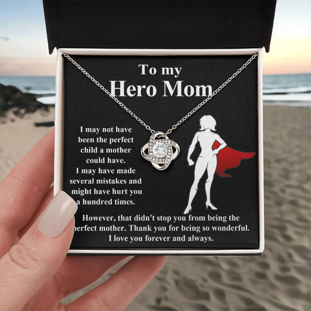 To my Hero Mom Necklace