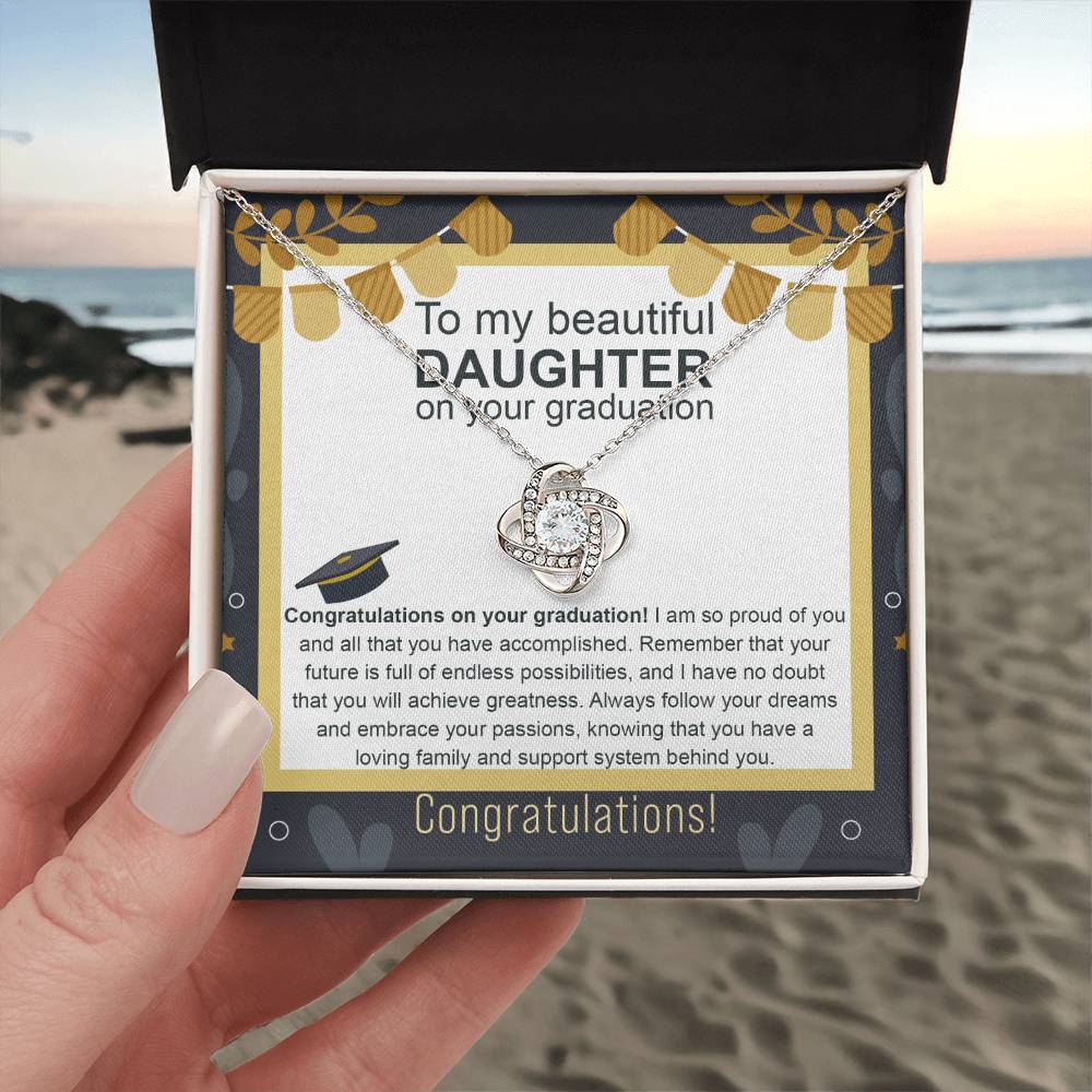 To my Beautiful Daughter On Your Graduation Necklace