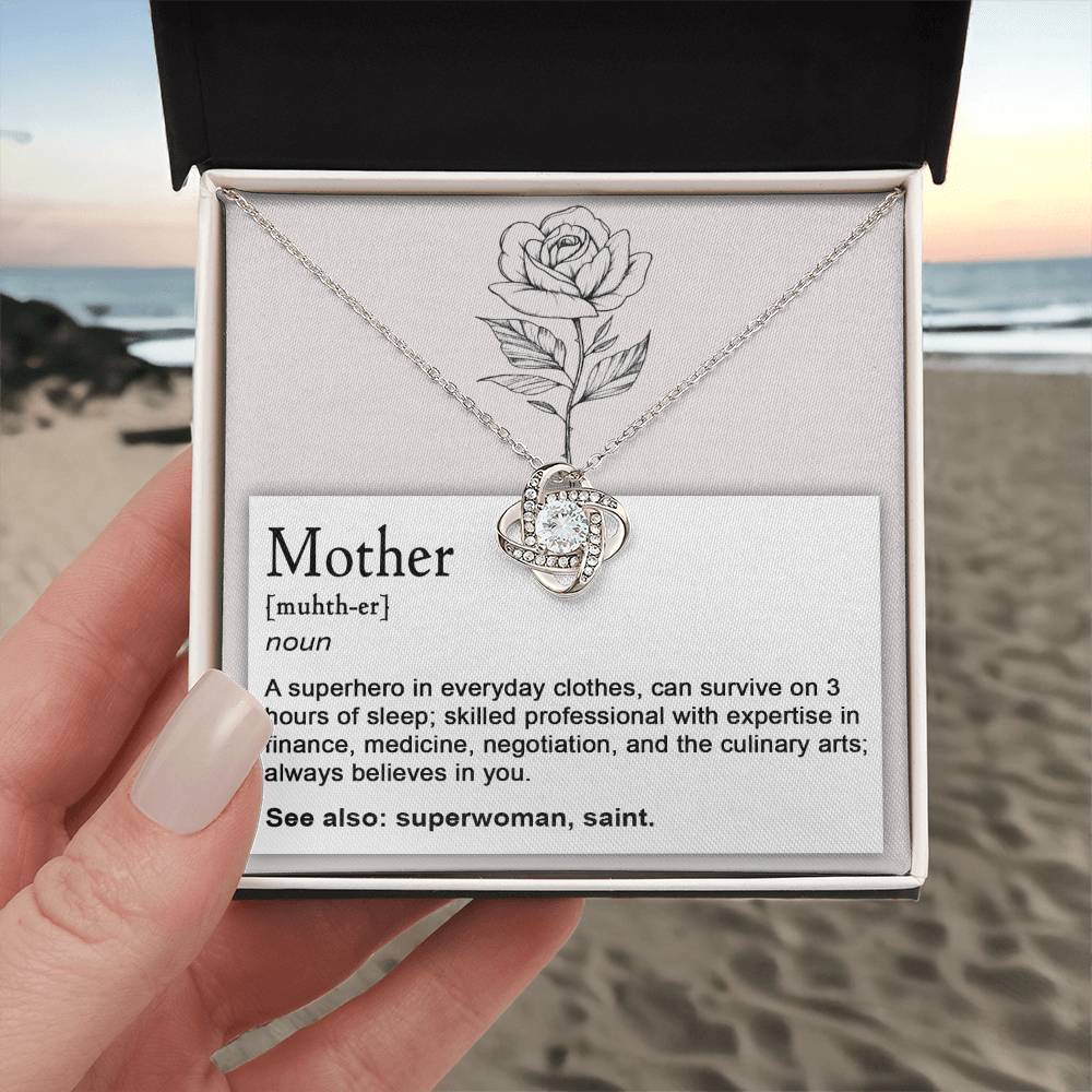 Mom Superhero Noun Necklace