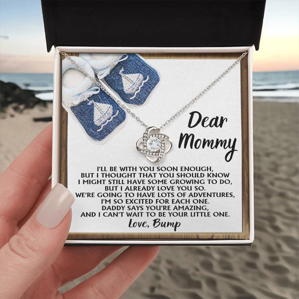 Dear Mommy Love Bump Necklace