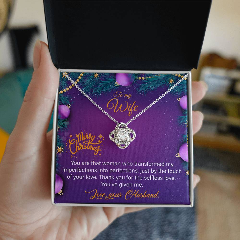 Merry Christmas To My Wife Necklace
