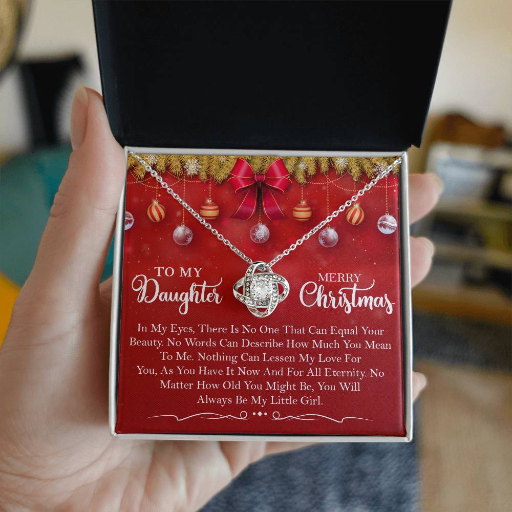 Merry Christmas to My little girl Necklace