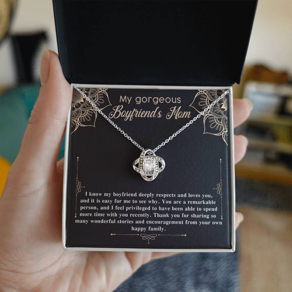 To My Gorgeous Boyfriend's Mom Necklace