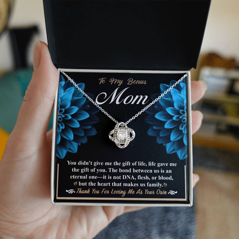 To My Bonus Mom Thank you Necklace