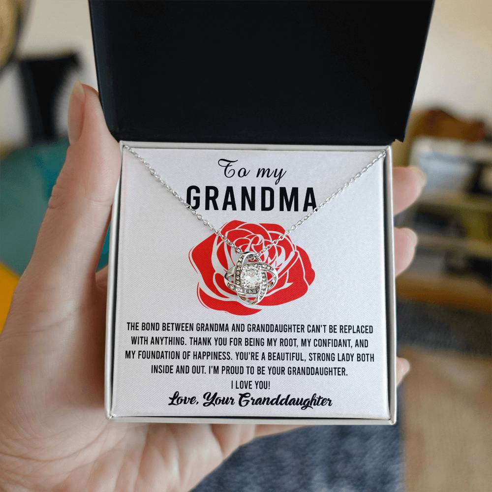 To My Grandma Strong Lady Necklace