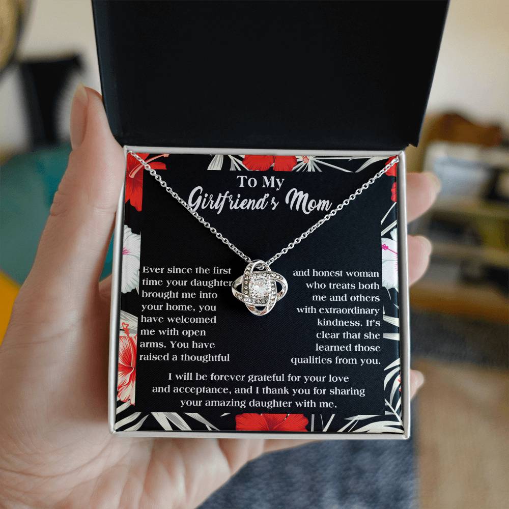 To My Girlfriend's Mom Forever Grateful Necklace