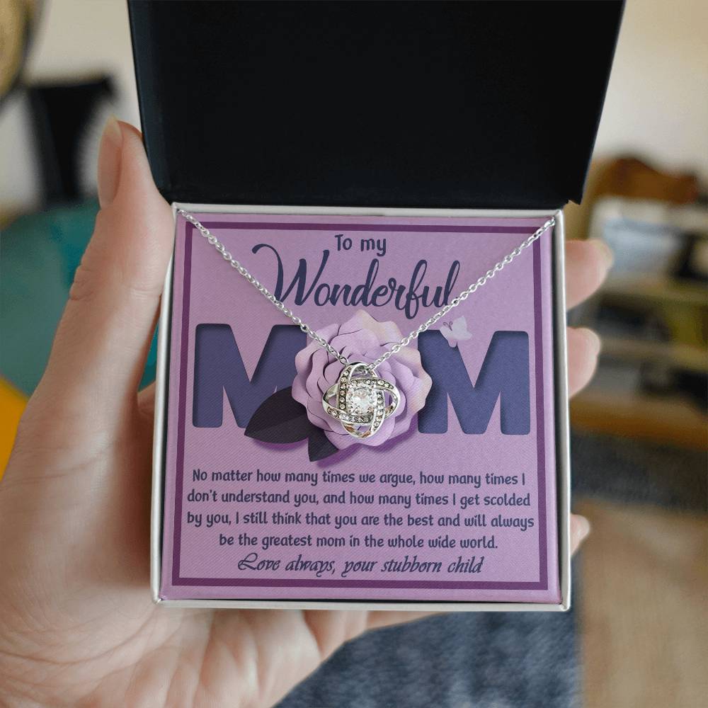 To My wonderful Mom Necklace
