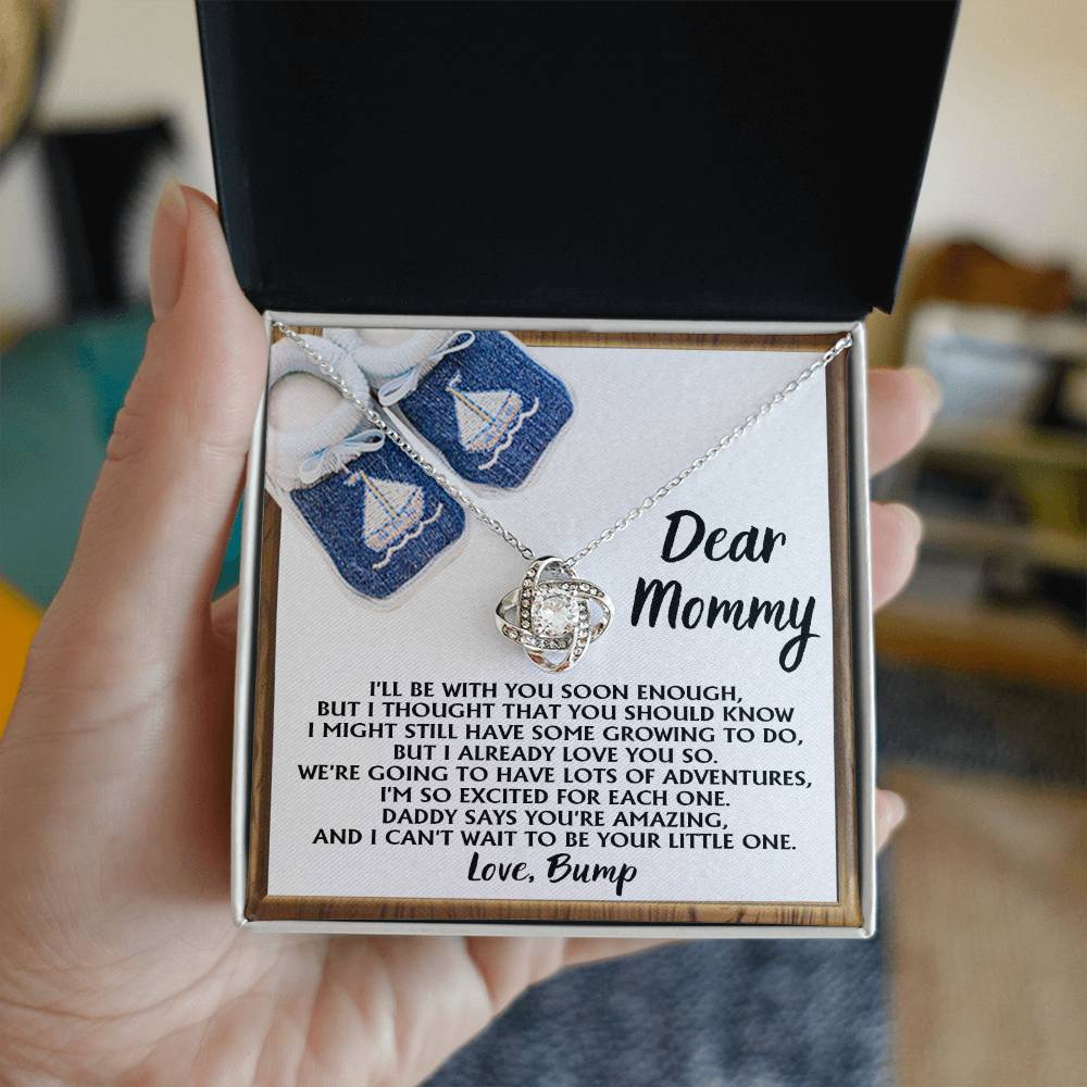 Dear Mommy Love Bump Necklace