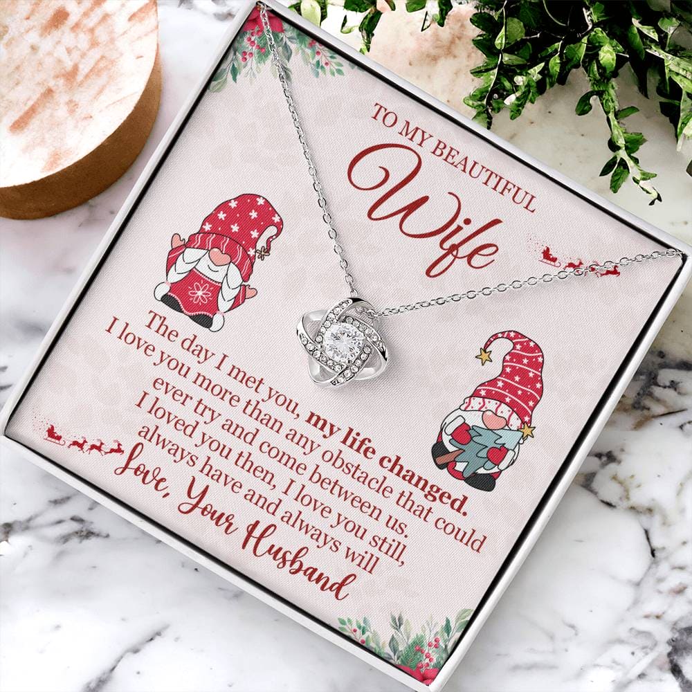 To My Beautiful Wife Love You Necklace