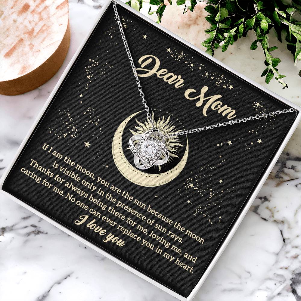 Dear Mom Moon Necklace
