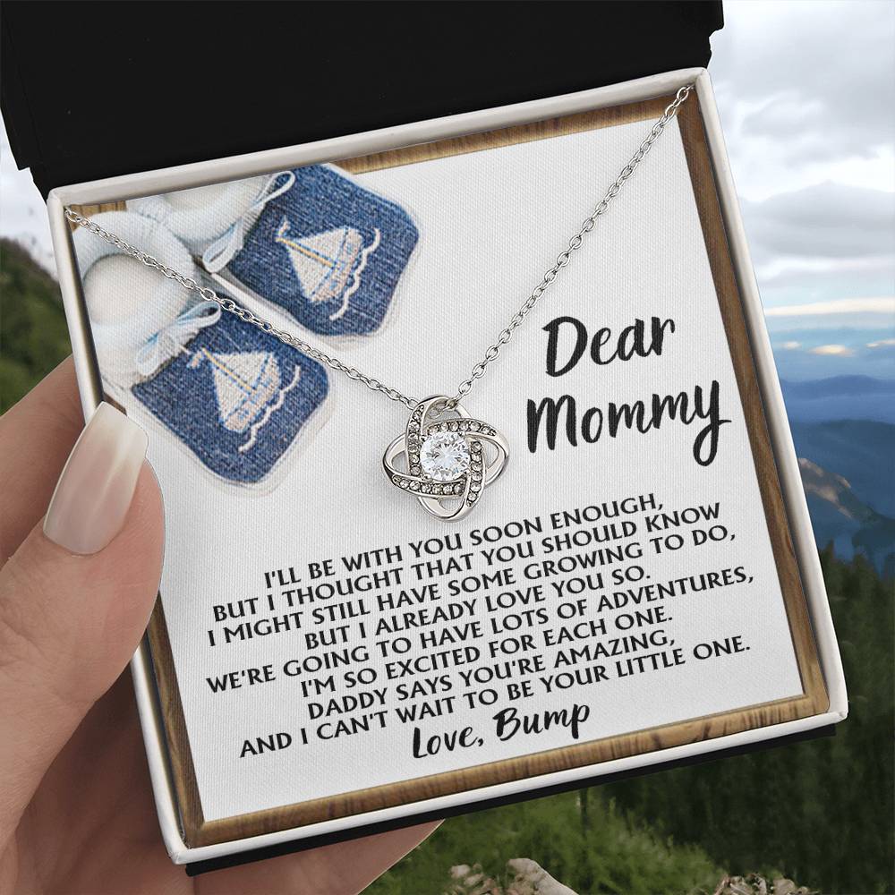 Dear Mommy Love Bump Necklace