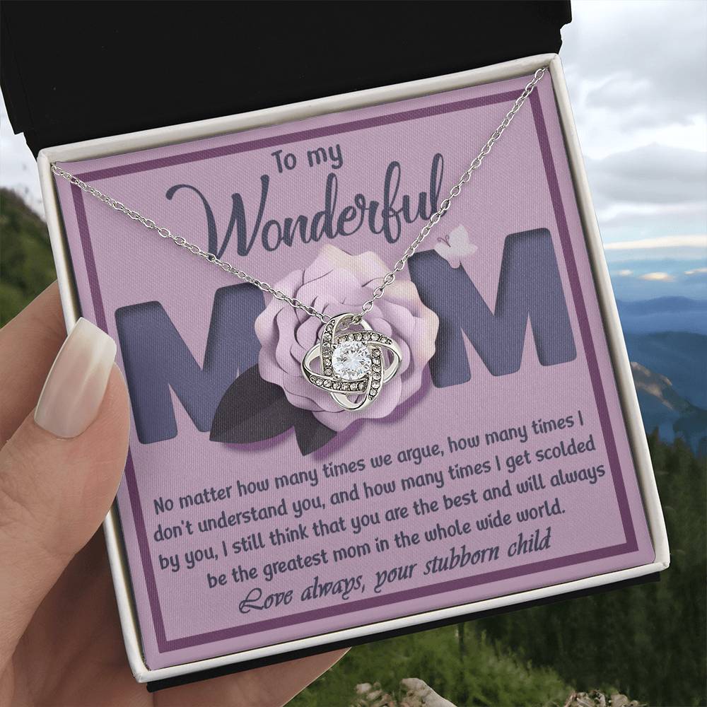 To My wonderful Mom Necklace