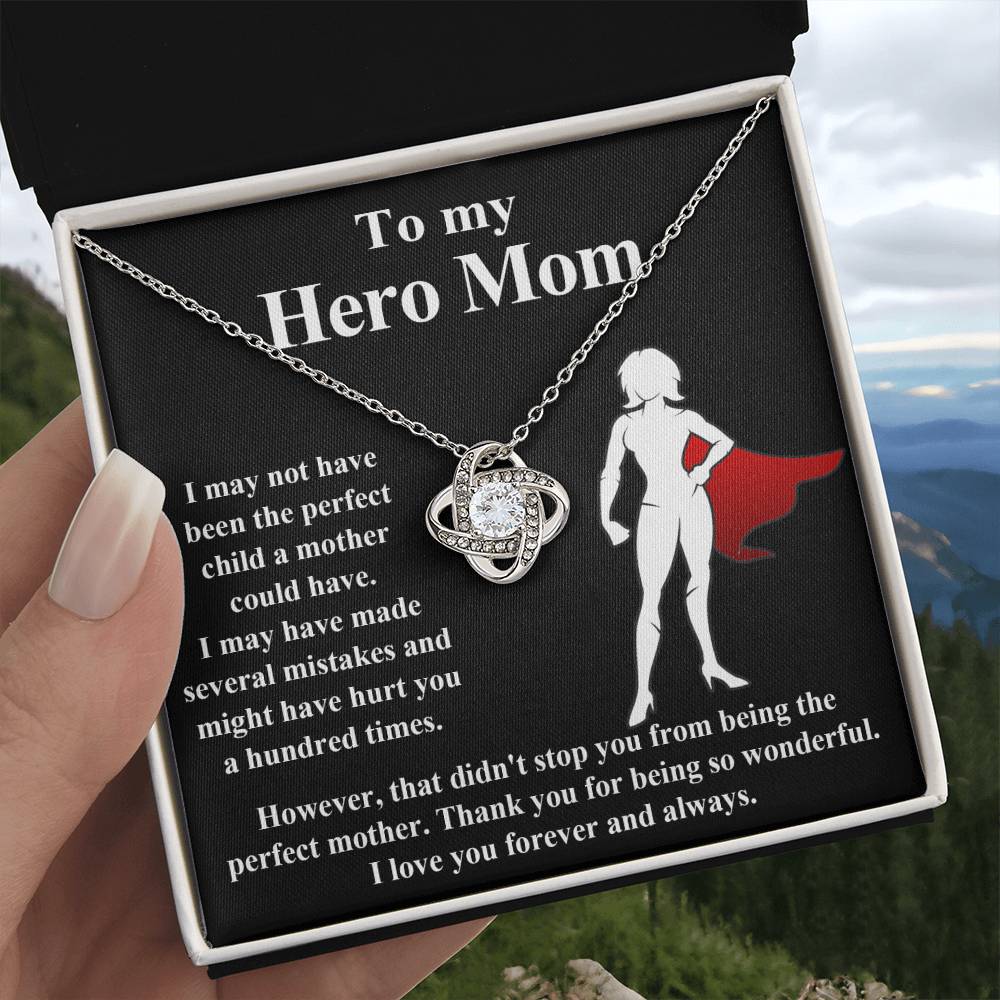 To my Hero Mom Necklace