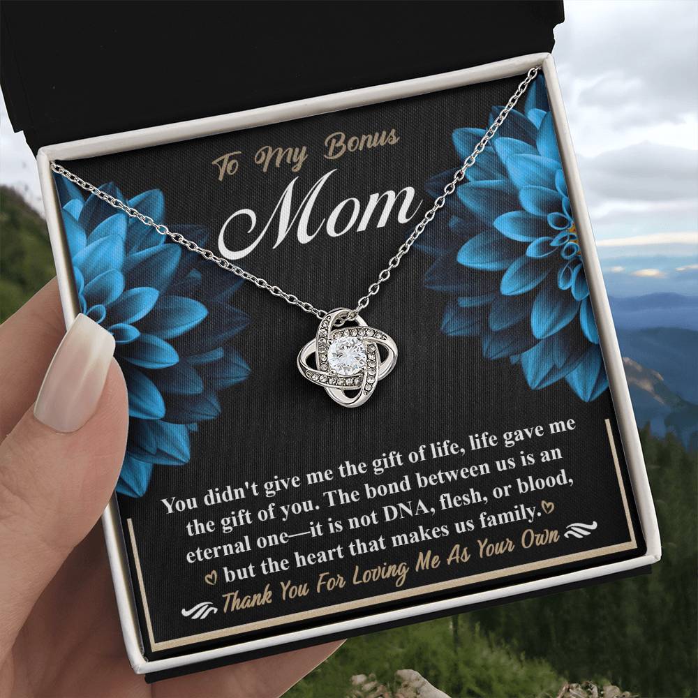 To My Bonus Mom Thank you Necklace