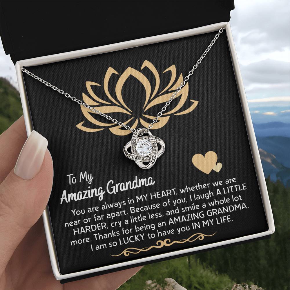 To My Grandma in My Heart Necklace