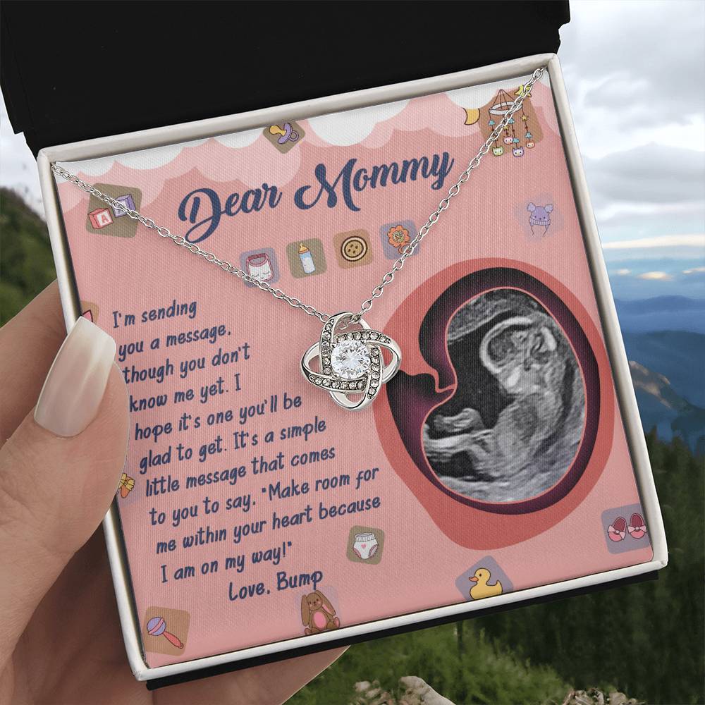 Dear Mommy I am on my way Necklace