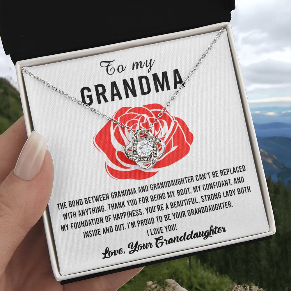 To My Grandma Strong Lady Necklace
