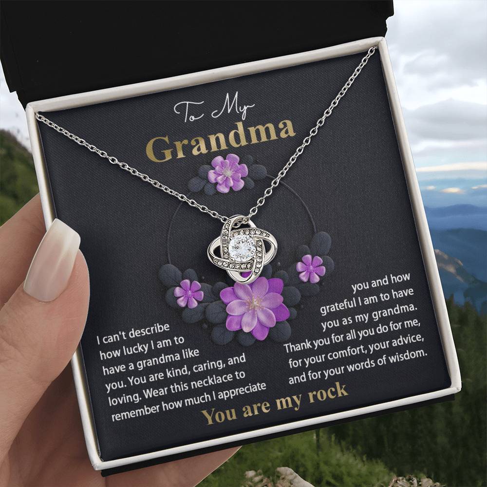 To My Grandma - Words Of Wisdom Necklace