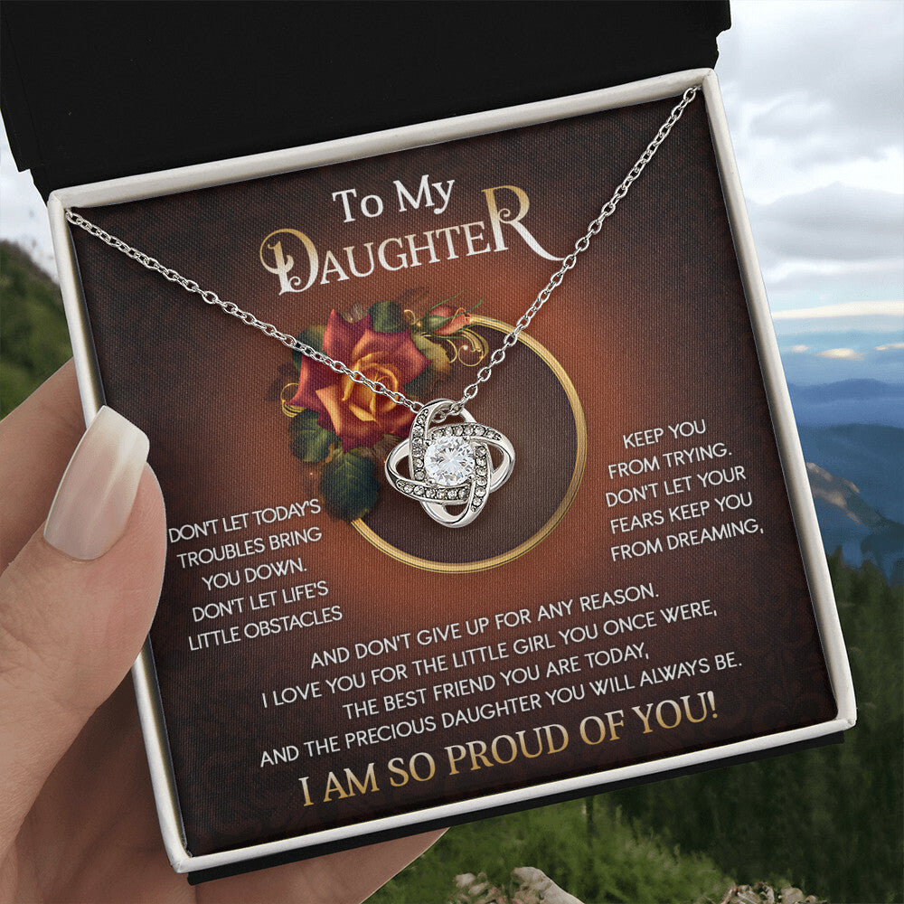 Daughter-The Little Girl Love Knot Necklace