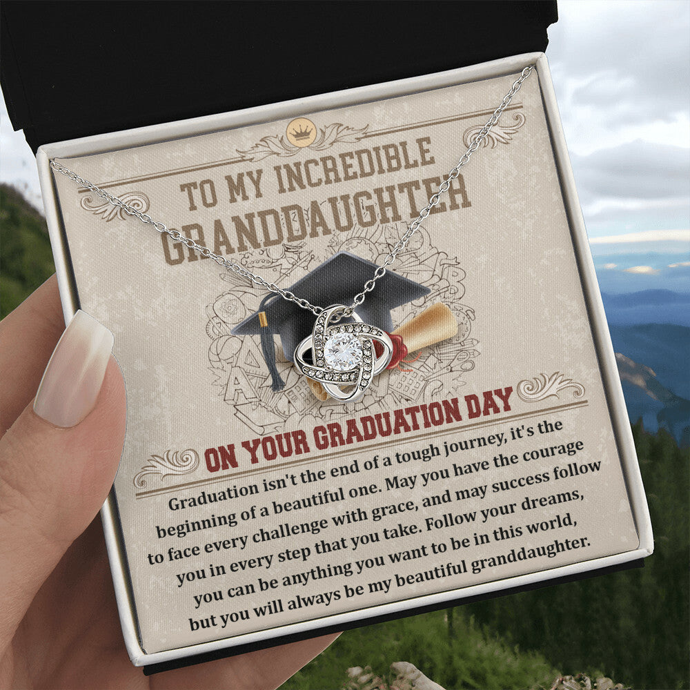 To my incredible Granddaughter Necklace