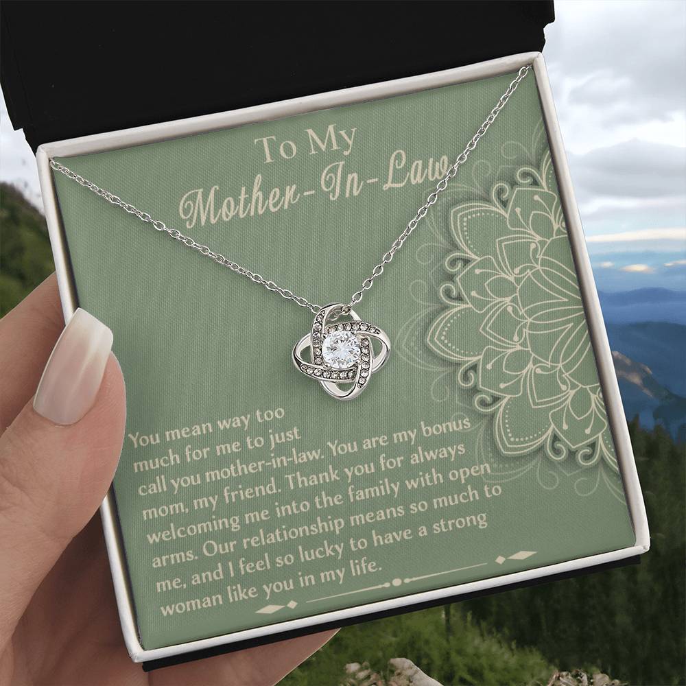 To My Mother-in-Law, Strong Woman Necklace