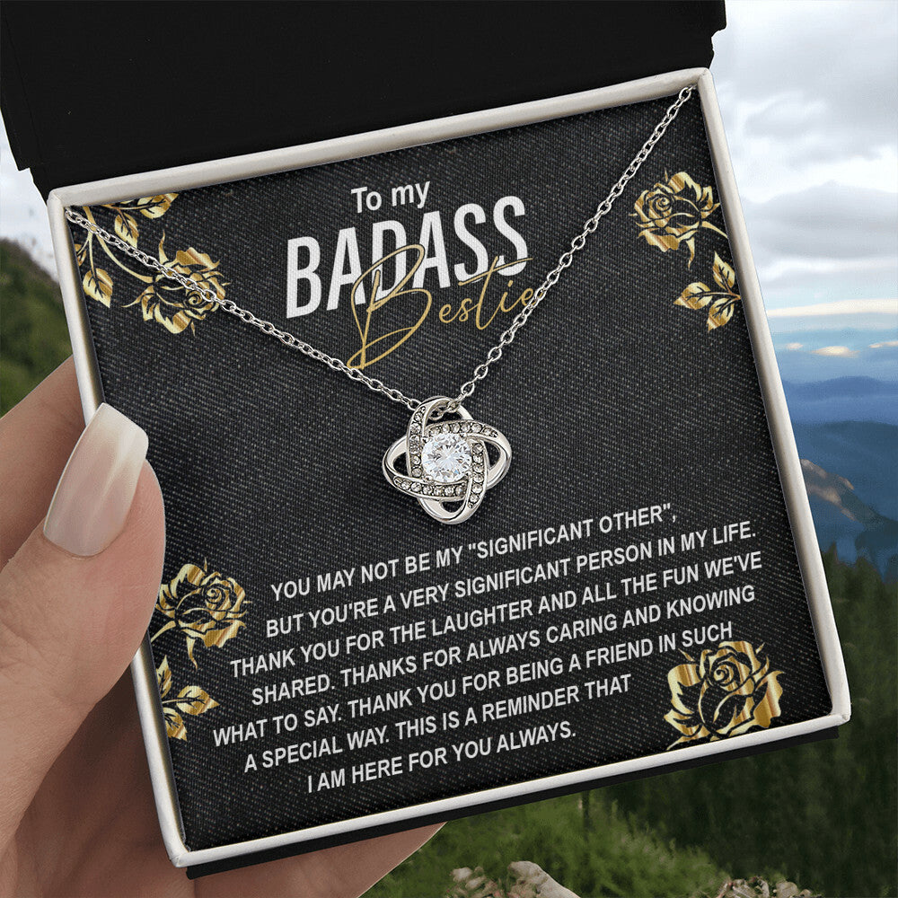 To my Badass Bestie Necklace