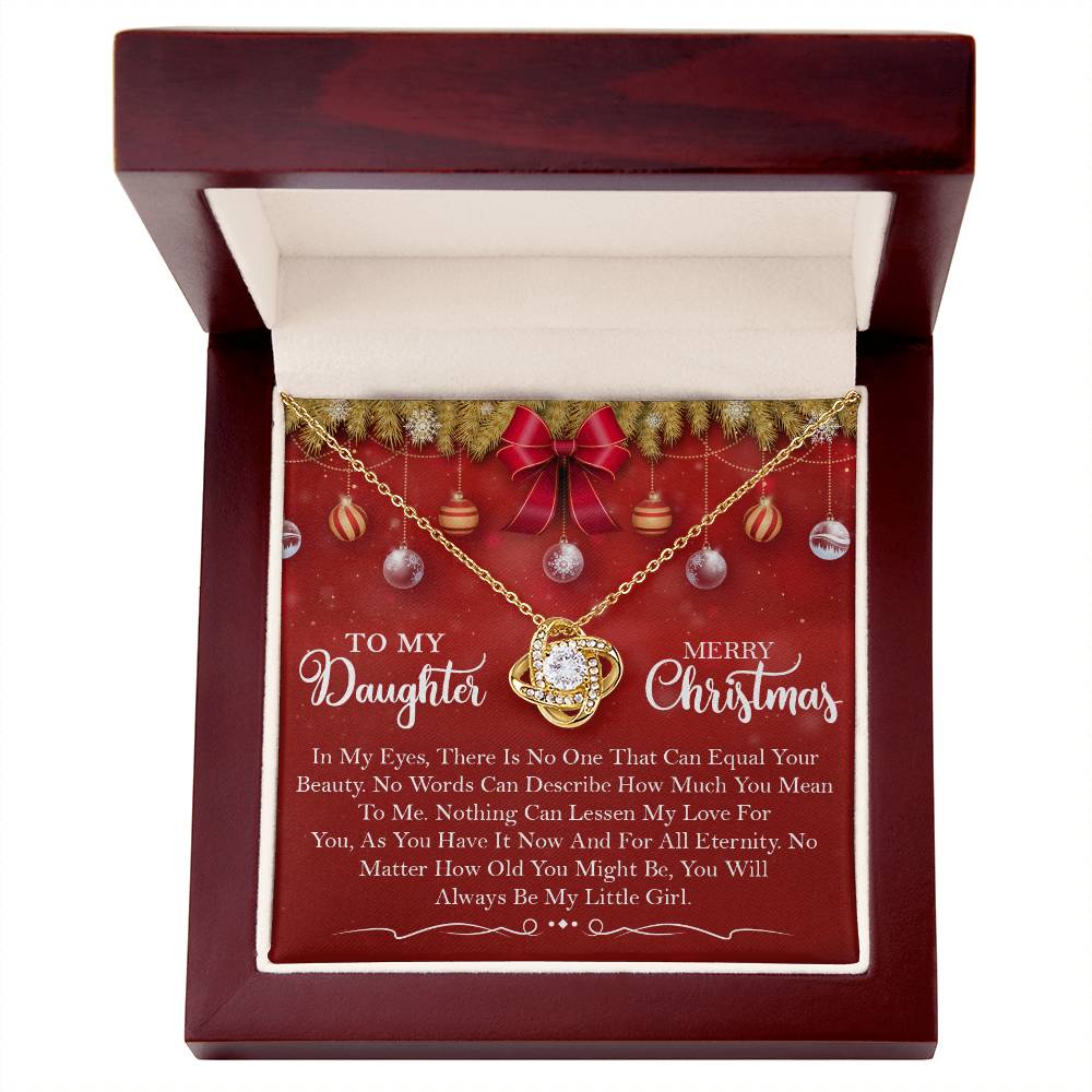 Merry Christmas to My little girl Necklace