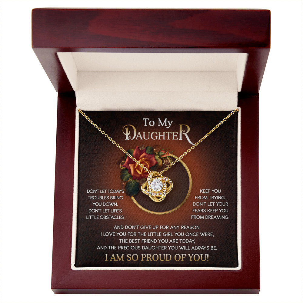 Daughter-The Little Girl Love Knot Necklace