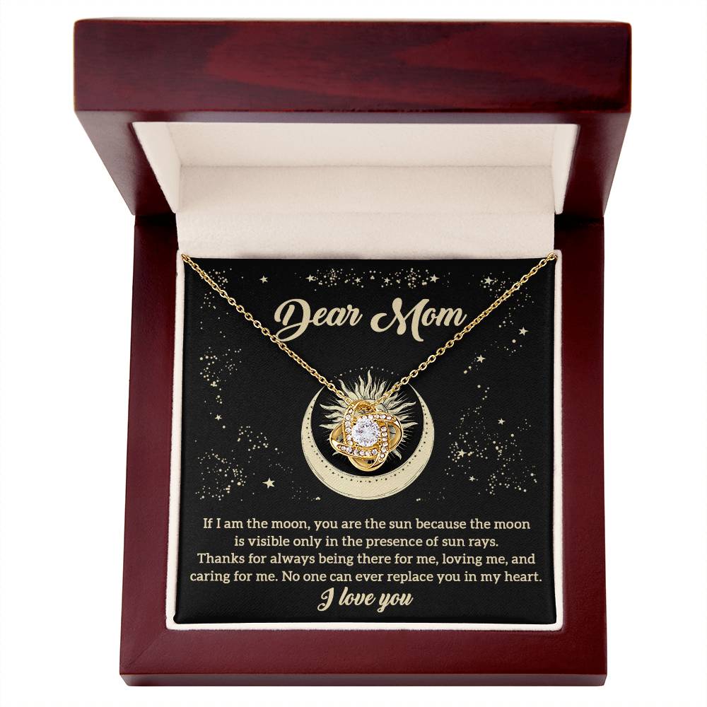 Dear Mom Moon Necklace