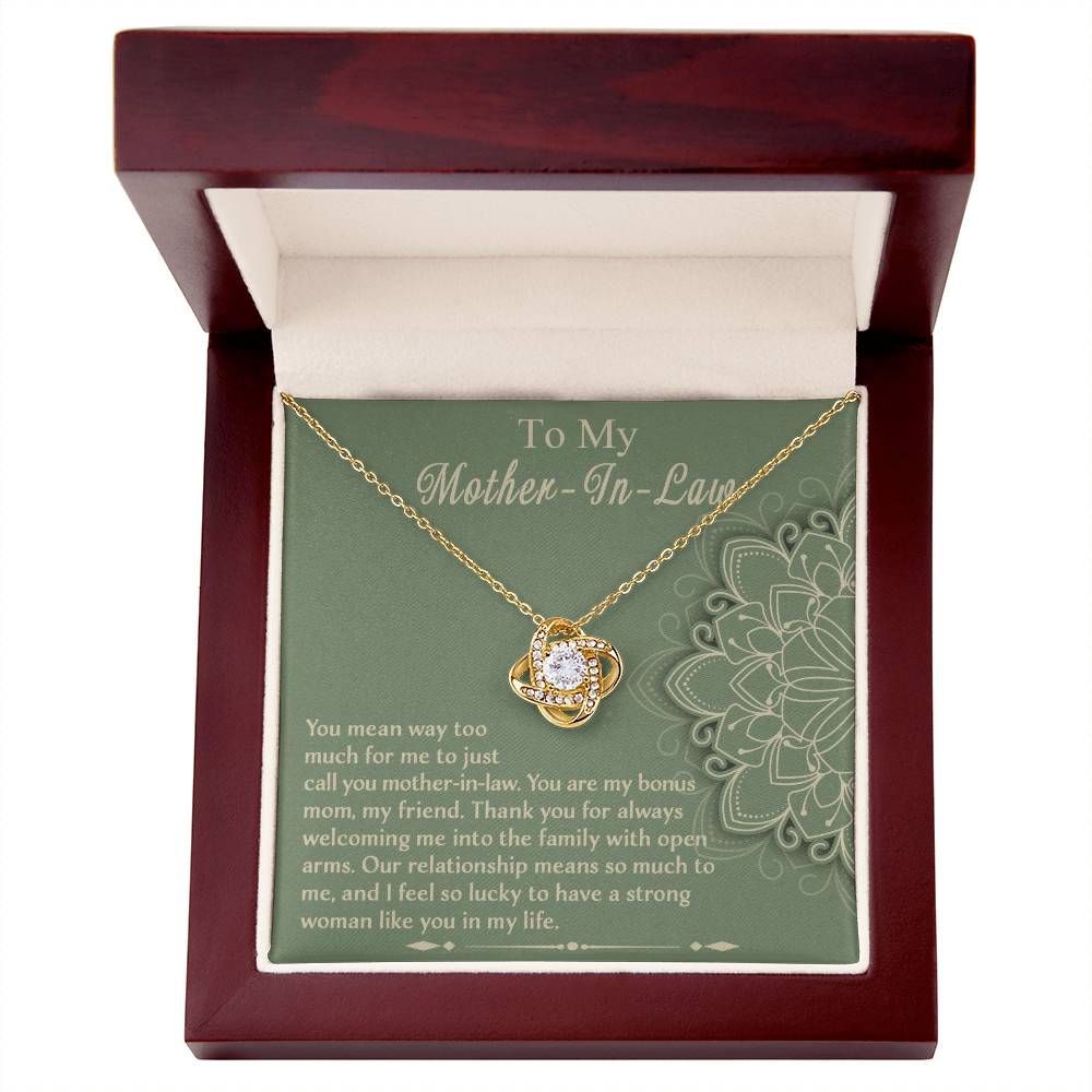 To My Mother-in-Law, Strong Woman Necklace