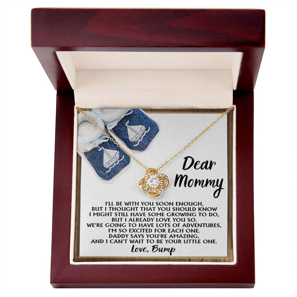 Dear Mommy Love Bump Necklace
