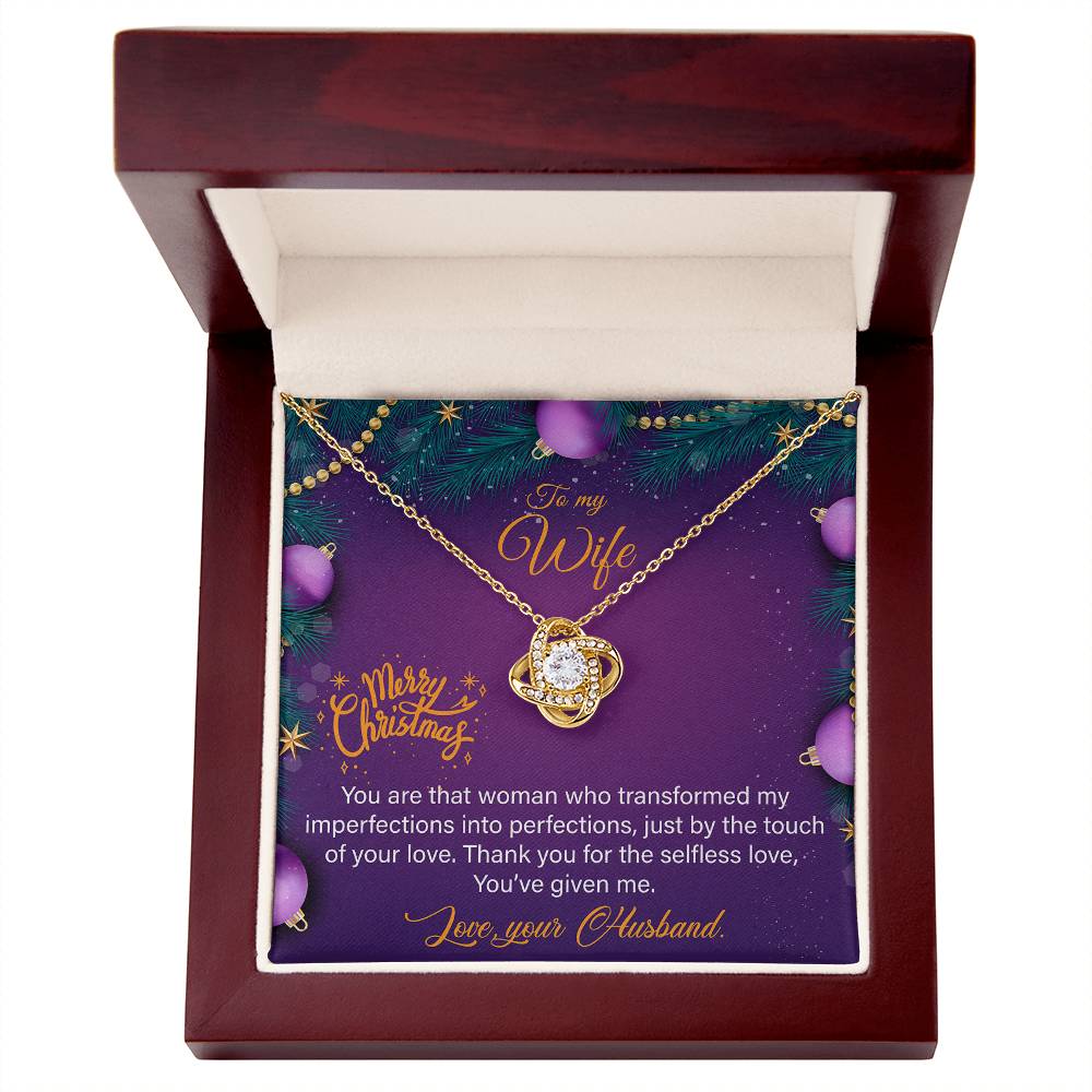 Merry Christmas To My Wife Necklace