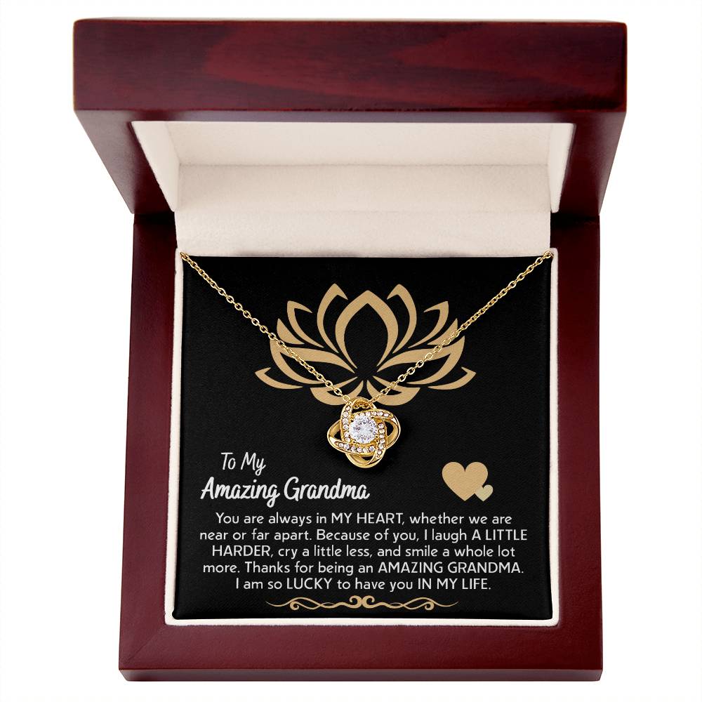 To My Grandma in My Heart Necklace