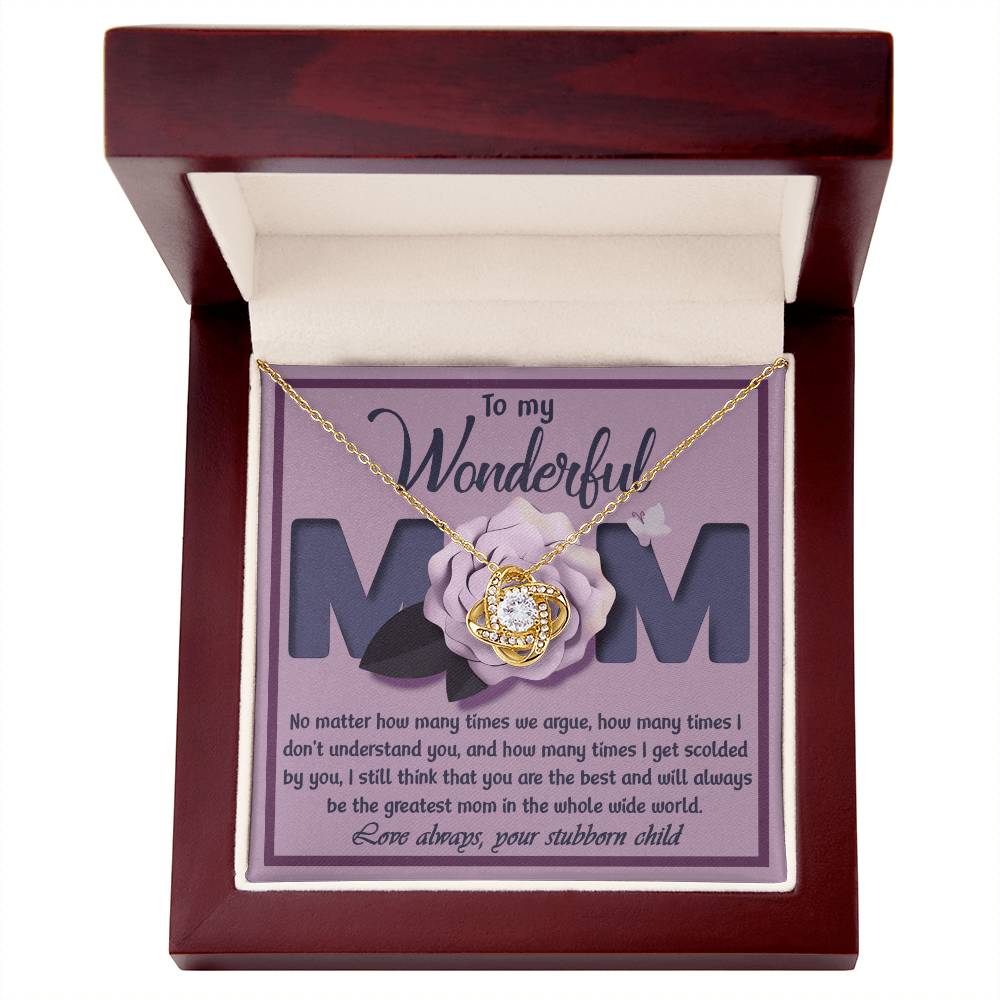 To My wonderful Mom Necklace