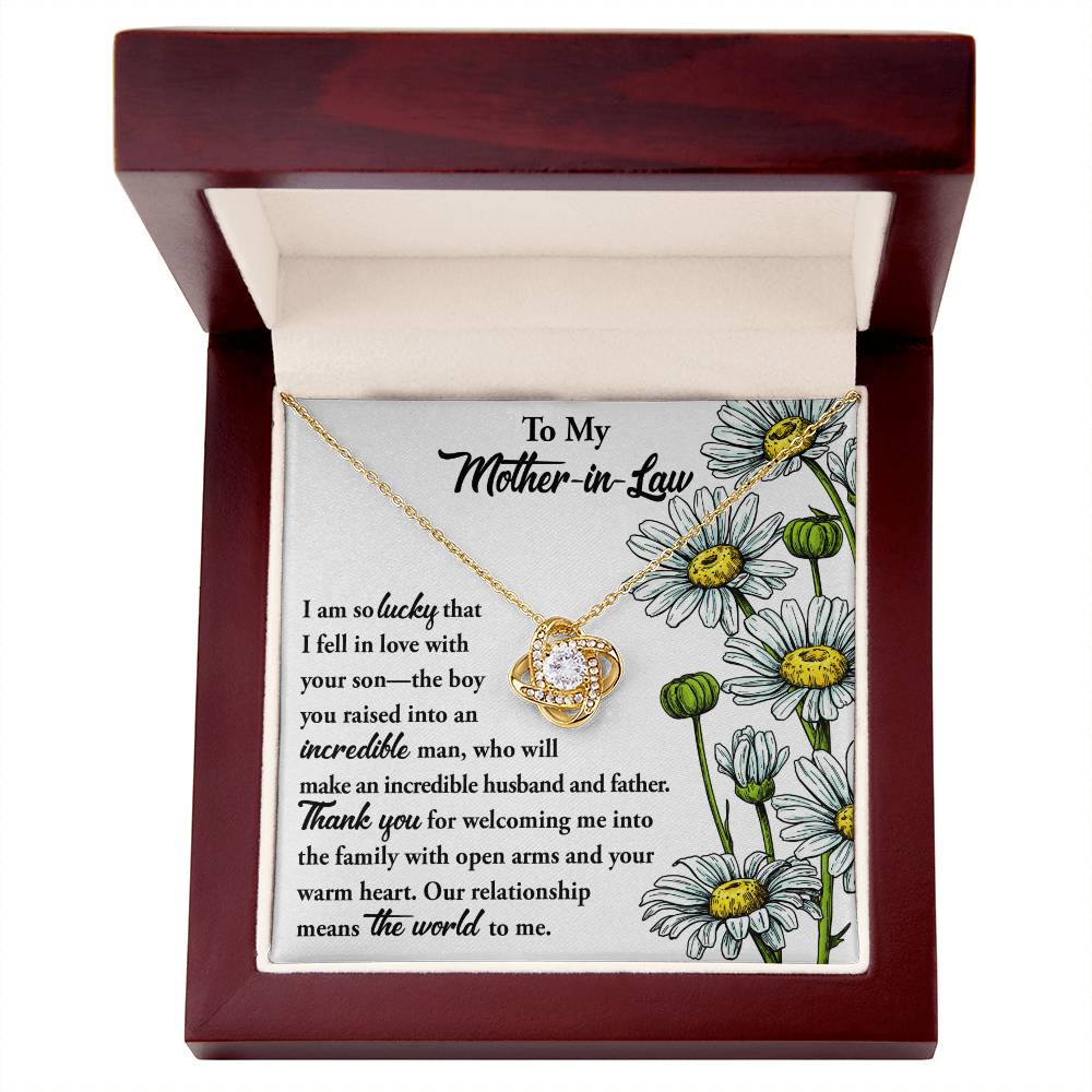 To my incredible Mother-In-Law Necklace