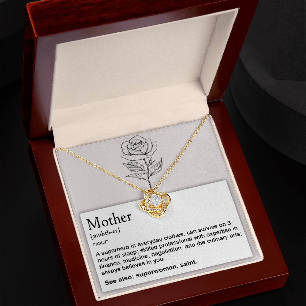 Mom Superhero Noun Necklace