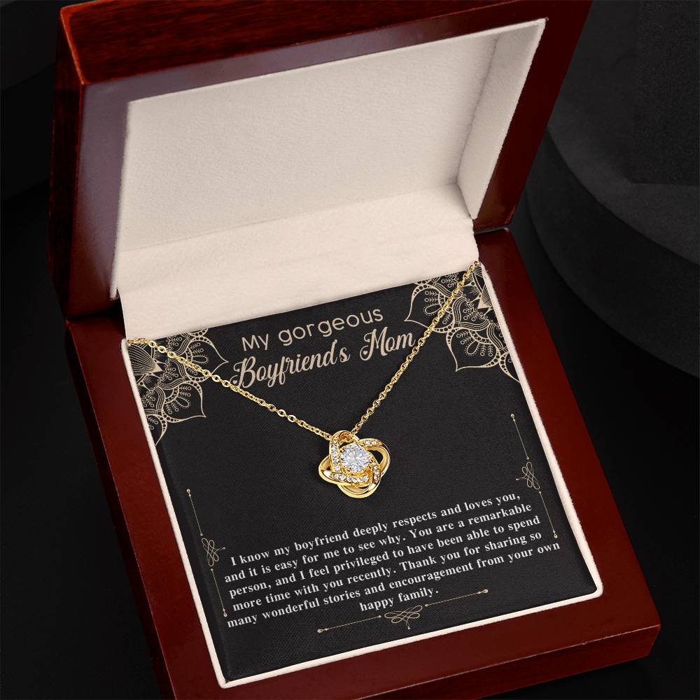 To My Gorgeous Boyfriend's Mom Necklace