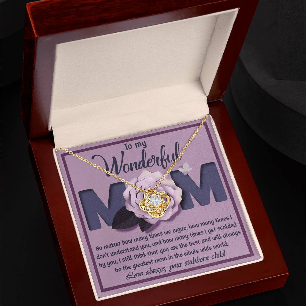 To My wonderful Mom Necklace