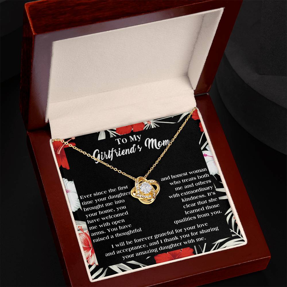 To My Girlfriend's Mom Forever Grateful Necklace