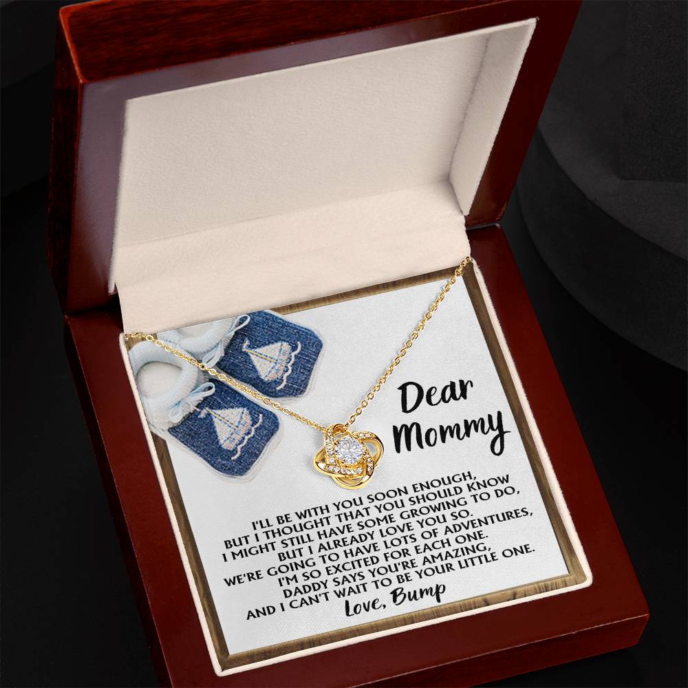 Dear Mommy Love Bump Necklace